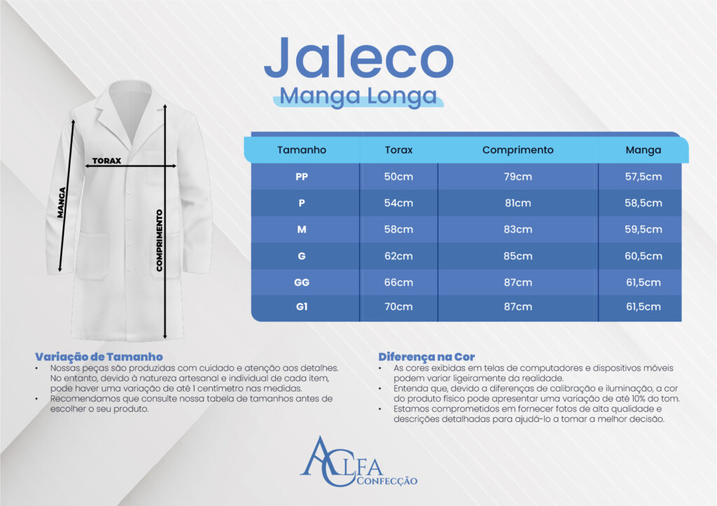 Jaleco - Alfa Confecção